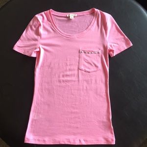 Hot Pink pocket T-shirt